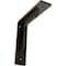 Ekena Millwork Stockport Steel Bracket, Antiqued Brass 2"W x 8"D x 8"H BKTM02X08X08STABS - alternate 1
